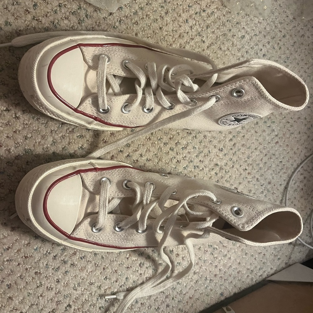 Converse High-Top Sneakers in Parchment - Picture 4 of 4